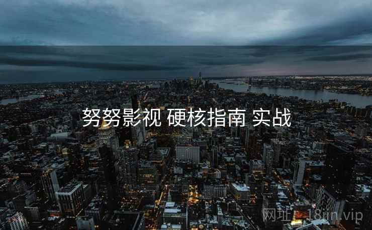 努努影视 硬核指南 实战