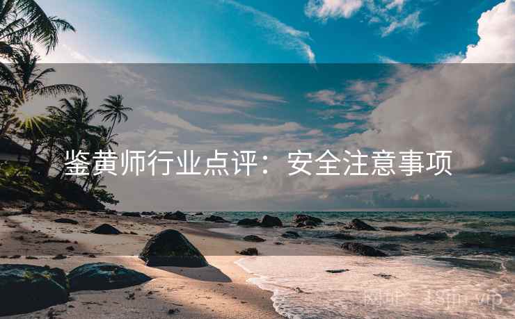 鉴黄师行业点评：安全注意事项