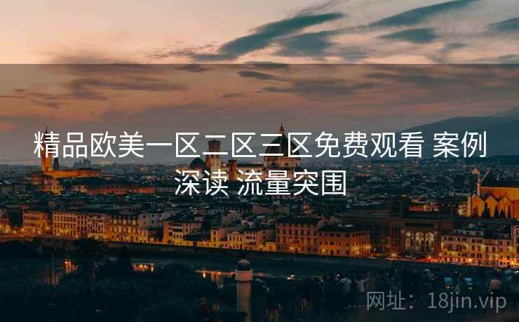 精品欧美一区二区三区免费观看 案例深读 流量突围